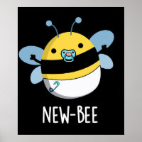 Nouveau Bee Funny Insect Pun de bug Dark BG