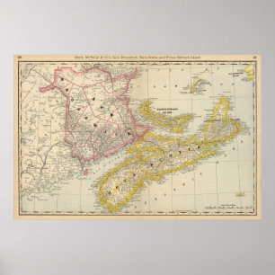 Poster Nouveau-Brunswick, Nouvelle-Écosse