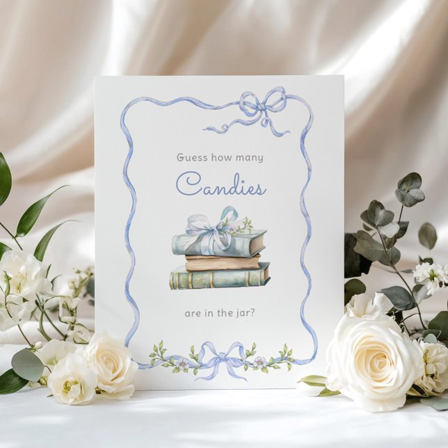 Poster Nouveau Chapitre Blue bow Combien de bonbons (Créateur téléchargé)