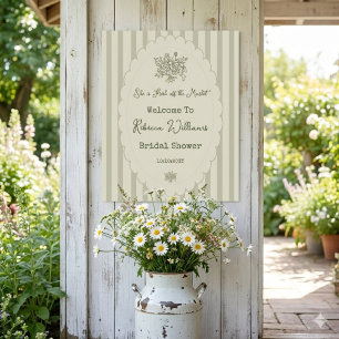 Poster Nouveau du Marché Vert Sauge Mariage Fête