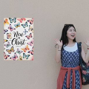 Poster Nouveau En Christ - 2 Corinthiens 5:17 Papillon