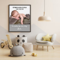 Nouveau Faire-part photo de naissance de bébé