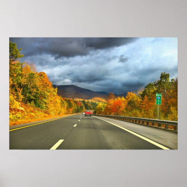 Poster nouveau hampshire automne feuillage automne arbres (Devant)