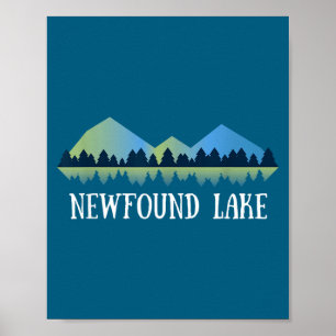 Poster Nouveau Hampshire lac Newfound Nh