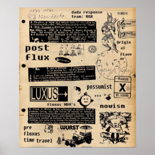Poster Nouveau manifeste Fluxus