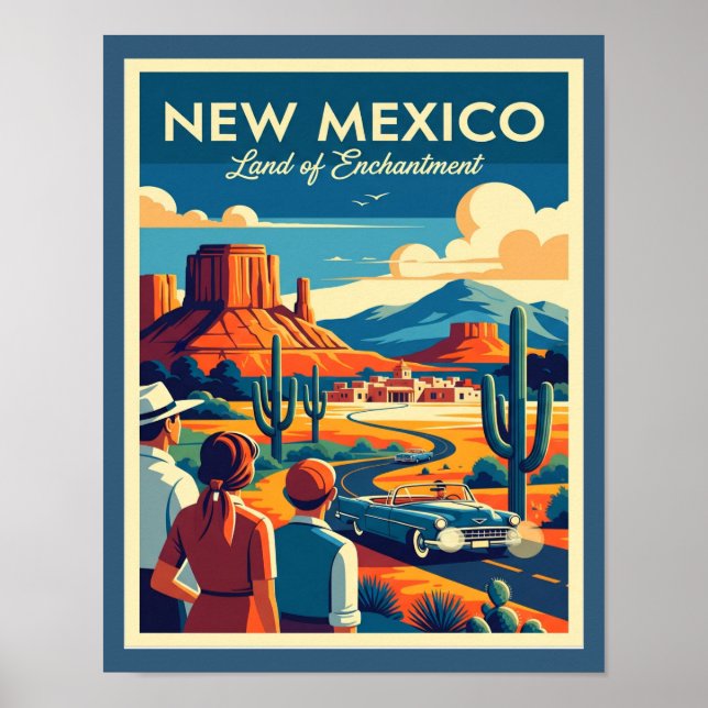 Poster Nouveau-Mexique au milieu du siècle (Devant)