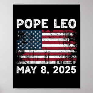 Poster Nouveau Pape Léon Pape Léon Pape Américain
