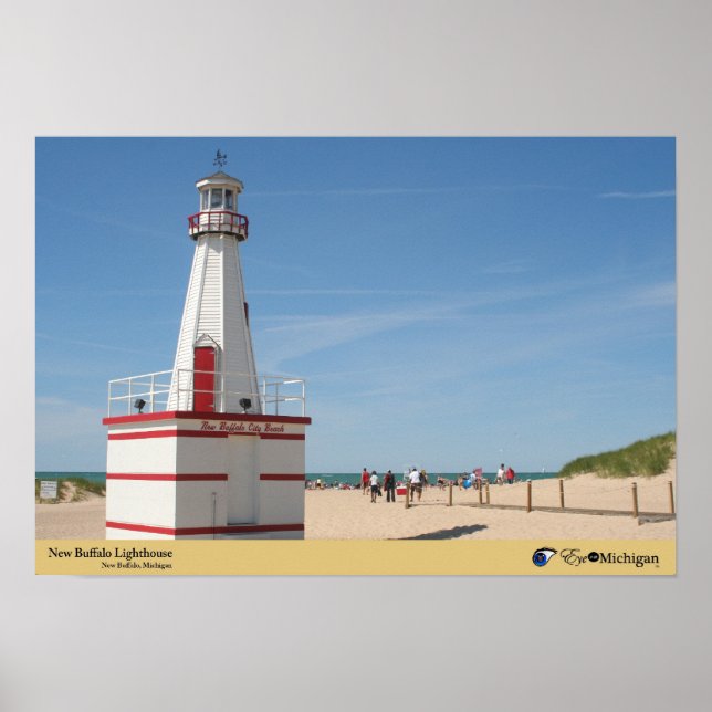 Poster Nouveau phare de Buffalo - Michigan (Devant)
