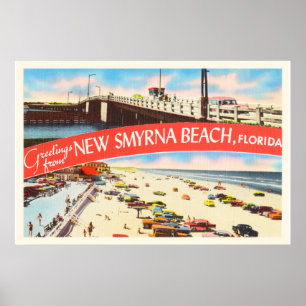 Poster Nouveau souvenir de voyage de la Floride FL de