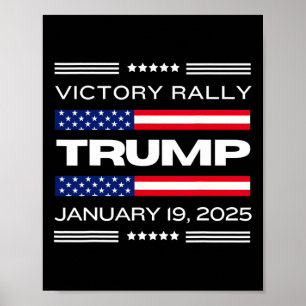 Poster NOUVEAUTÉ ! Trump Victory Rally Mega Historique Le