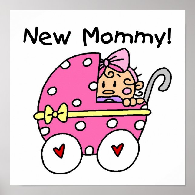 Poster Nouveaux cadeaux de fille maman bébé (Devant)