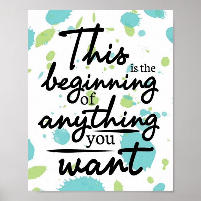 Poster Nouveaux débuts (Devant)