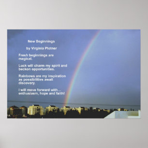 Poster Nouveaux débuts par Virginia Plotner