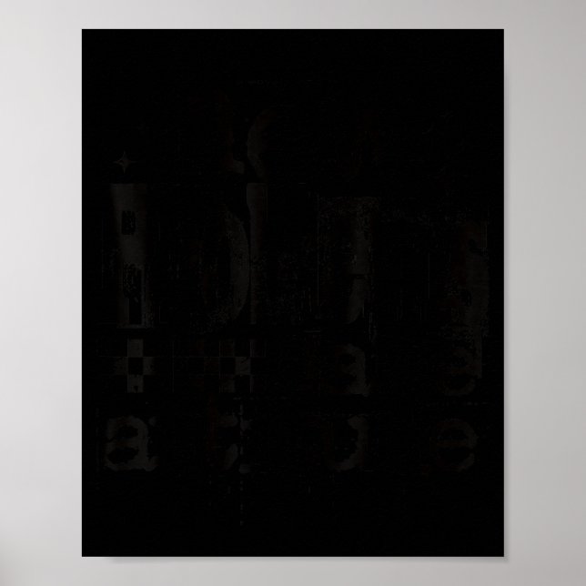 Poster Nouveaux problèmes même attitude rétro grunge stre (Devant)
