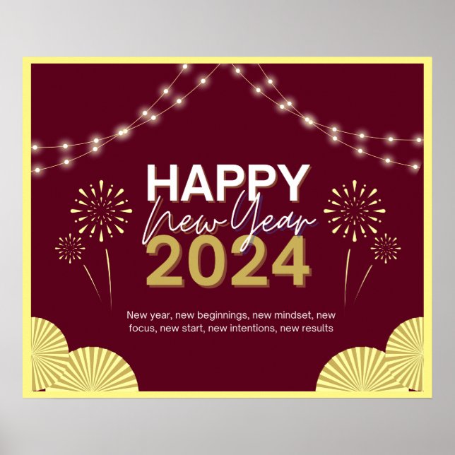 Poster Nouvel An 2024 (Devant)
