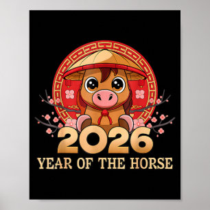 Poster Nouvel An chinois 2026 Année du Cheval _4
