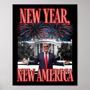 Poster Nouvel an drôle de Trump