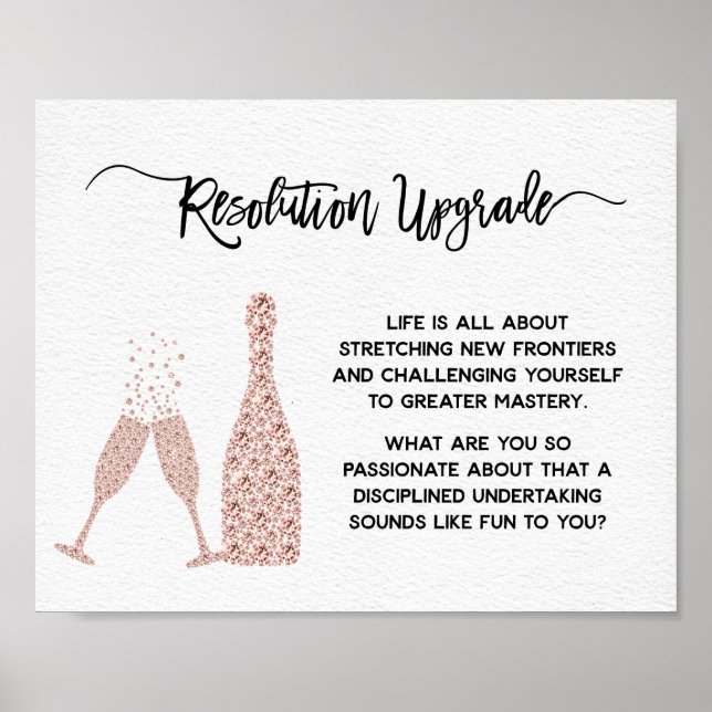 Poster Nouvel An et anniversaire Encouragement Motivation (Devant)