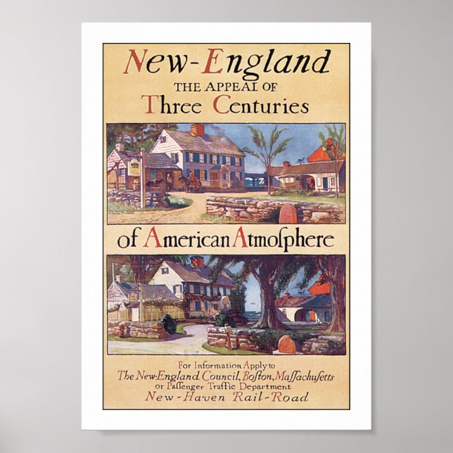 Poster Nouvelle-Angleterre (Devant)