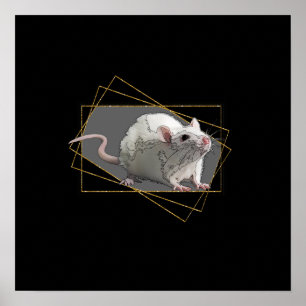 Poster nouvelle année heureuse, élégante, noire, or, 2020