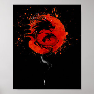 Poster Nouvelle année traditionnelle chinoise - Année du