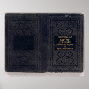 Poster Nouvelle carte sectionnelle de l'état de