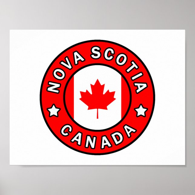 Poster Nouvelle-Écosse Canada (Devant)