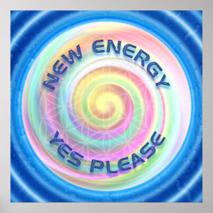 Poster NOUVELLE ÉNERGIE - OUI S'IL VOUS PLAÎT - eau