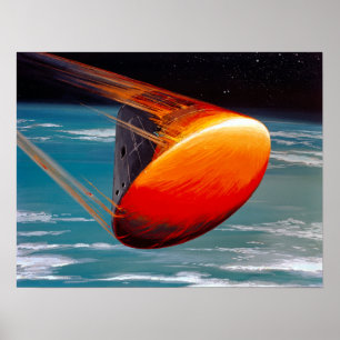 Poster Nouvelle entrée du module de commande Apollo 8 Con