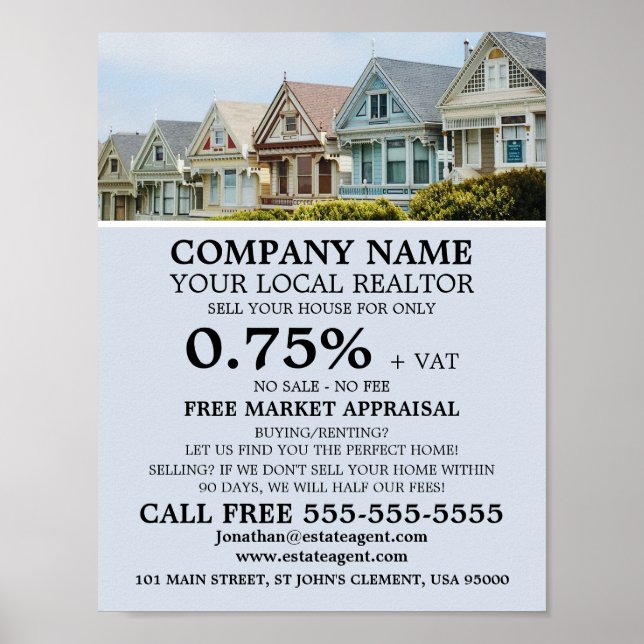 Poster Nouvelle Maison, Realtor, Agent immobilier Publici (Devant)