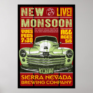 Poster Nouvelle Monsoon Sierra Nevada Brewing CO 2013 Pos