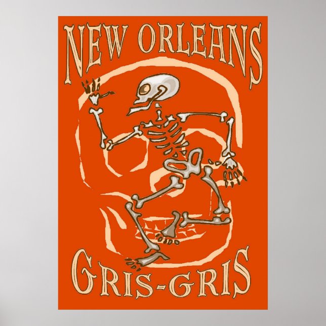 Poster Nouvelle-Orléans Gris Gris (Devant)