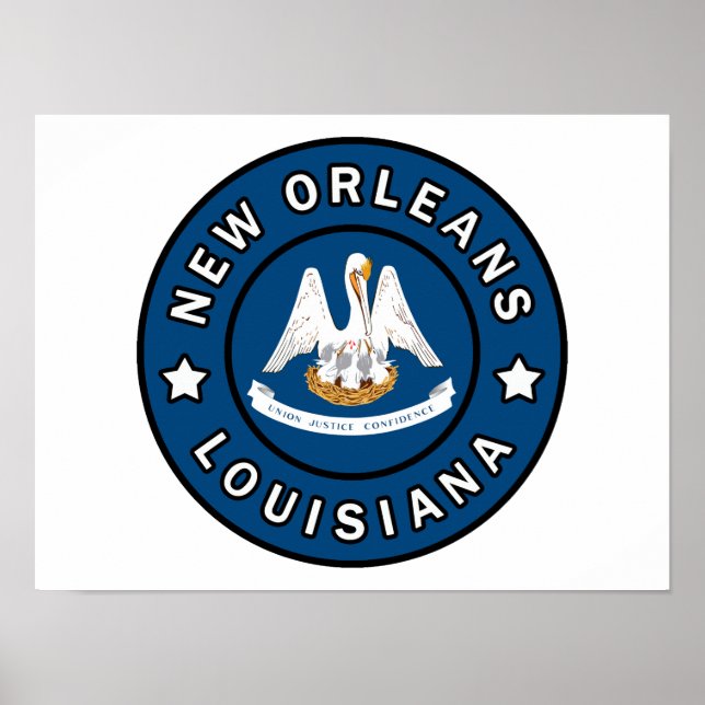 Poster Nouvelle-Orléans Louisiane (Devant)