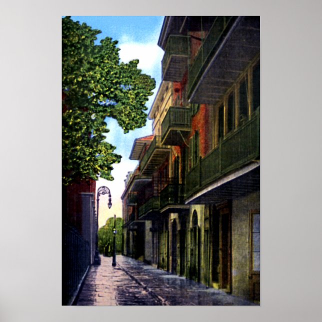Poster Nouvelle-Orléans Louisiane Pirates Alley (Devant)