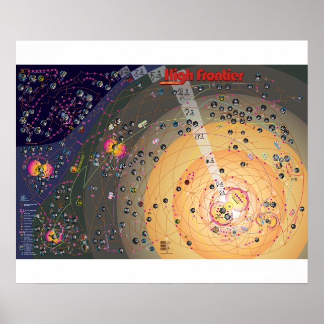 Poster Nouvelle PosterMap, 3e édition High Frontier, nov  (Devant)