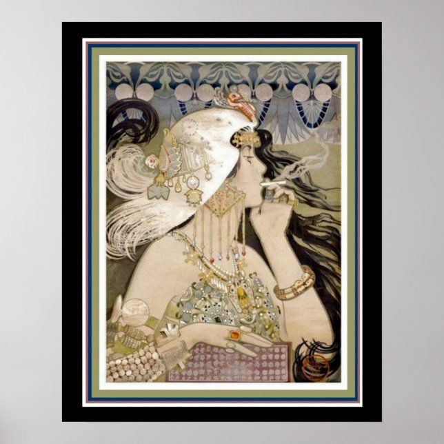 Poster Nouvelle publicité sur la cigarette par Manuel Ora (Devant)