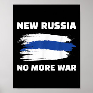 Poster Nouvelle Russie Finie la guerre Mouvement anti-gue