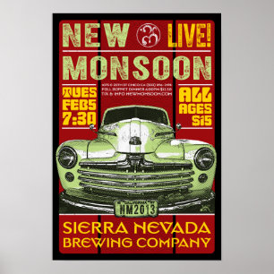 Poster Nouvelle sierra Nevada de mousson brassant