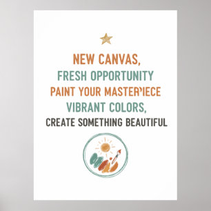 Poster Nouvelle toile aube