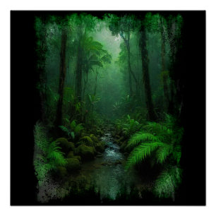 Poster Nouvelle-Zélande Forêt