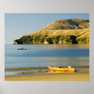 Poster Nouvelle-Zélande, île du Sud, Marlborough Sounds. 