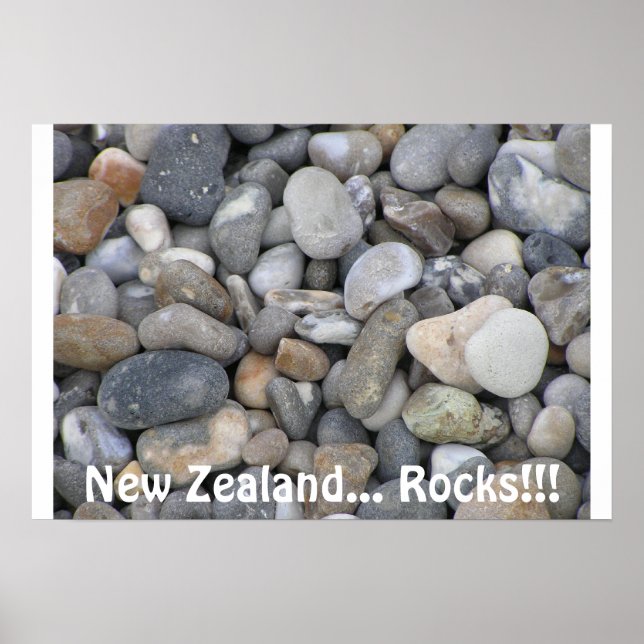Poster Nouvelle-Zélande... Rochers ! ! ! (Devant)