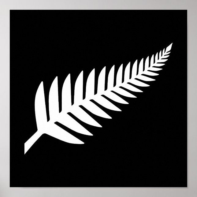 Poster Nouvelle-Zélande Silver Fern (Devant)