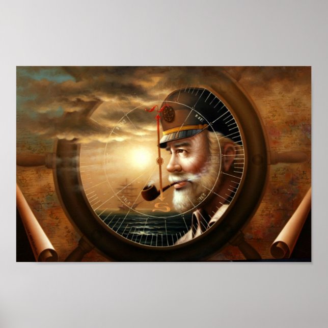 Poster NOUVELLES et carte Capitaine(Capitaine de mer) (Devant)