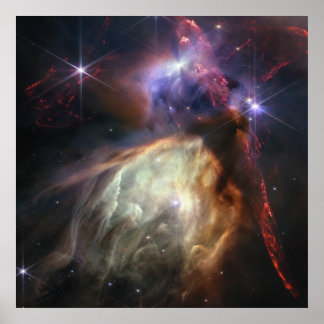 Poster Nouvelles Étoiles | Rho Ophiuchi | JWST