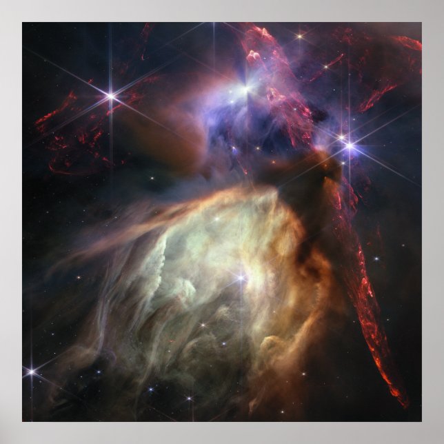 Poster Nouvelles Étoiles | Rho Ophiuchi | JWST (Devant)