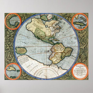 Poster Nova de l'Amérique Sive Inde