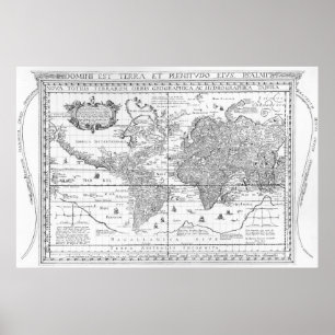 Poster Nova Totius Terrarum Orbis