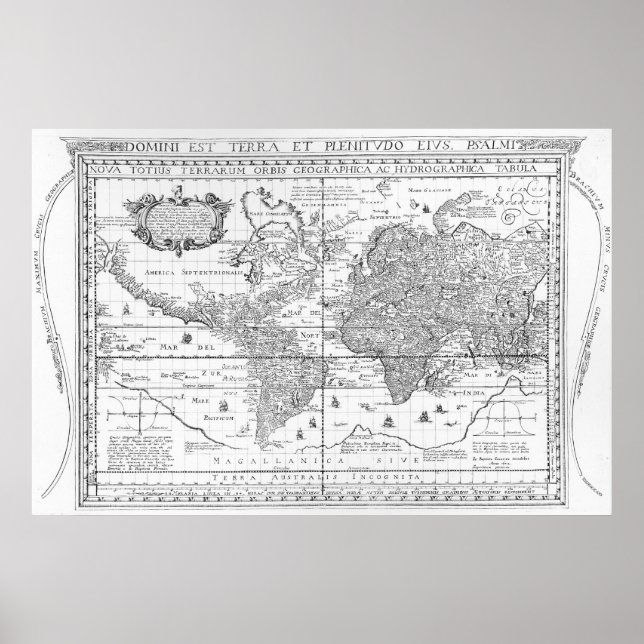 Poster Nova Totius Terrarum Orbis (Devant)