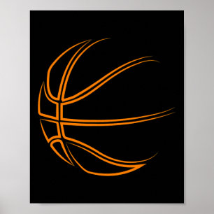 Poster Novelté de basket-ball - Joueur de basket-ball
